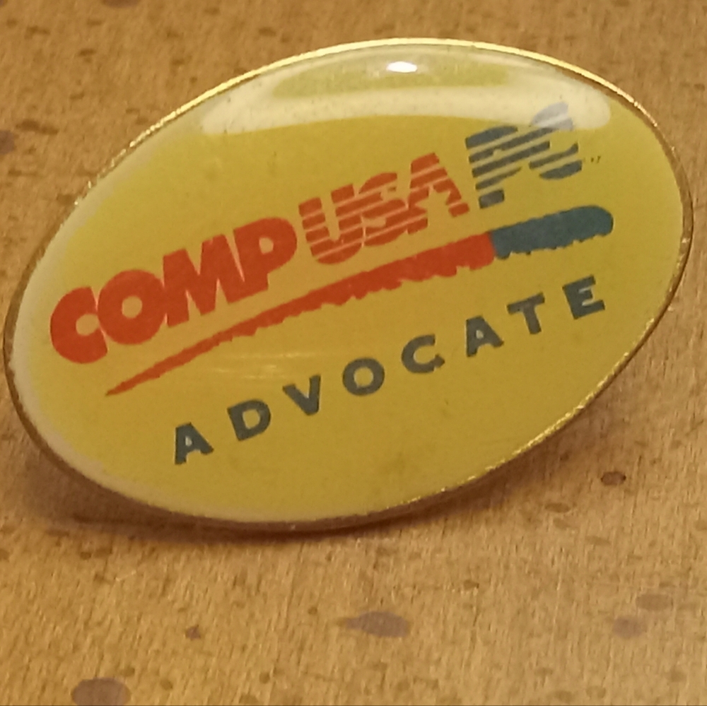 CompUSA PC Advocate Vintage Pin